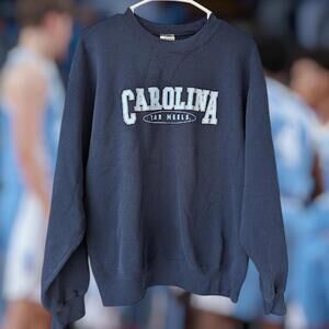 Men's Soffe M Carolina Tar Heels Navy Sweatshirt Medium College Basketball NCAA